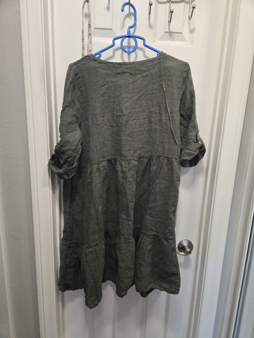 Francesca Bettini Linen Dress Size L - Picture 3 of 6